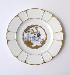 Swan Bird Design Porcelain Plate by Rosenthal, circa Early-20th Century, Germany
