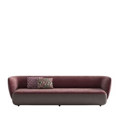Swan Bordeaux Leather sofa by CPRN Homood