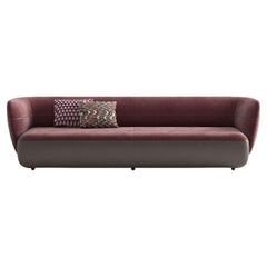 Swan Bordeaux Leather sofa by CPRN Homood