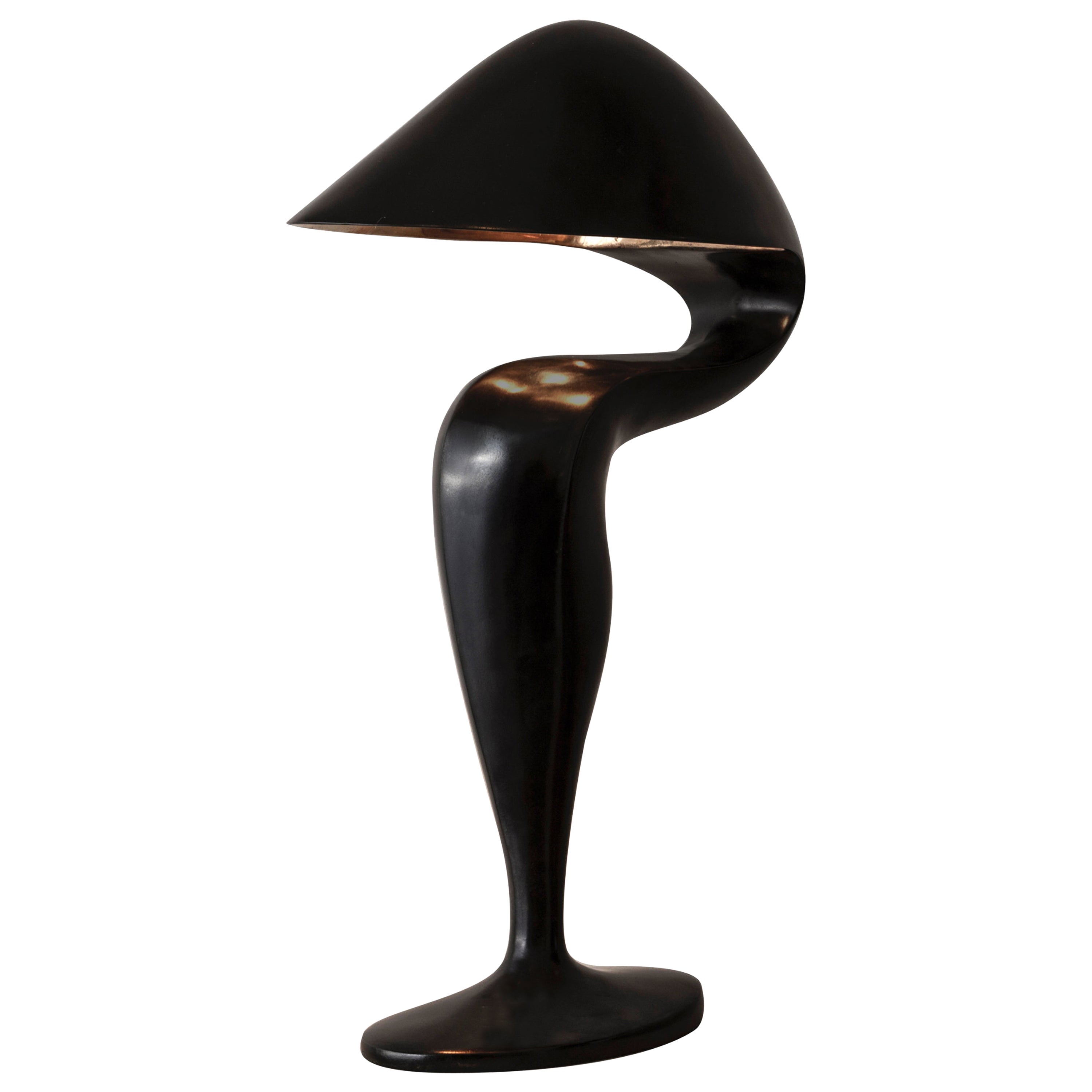 Lampe en bronze en forme de cygne Michel Amar