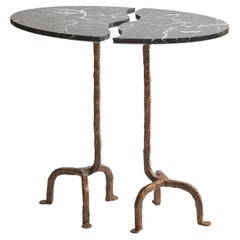 Swan Modularer Beistelltisch aus Bronze und Marquinha-Marmor von Matlight Milano