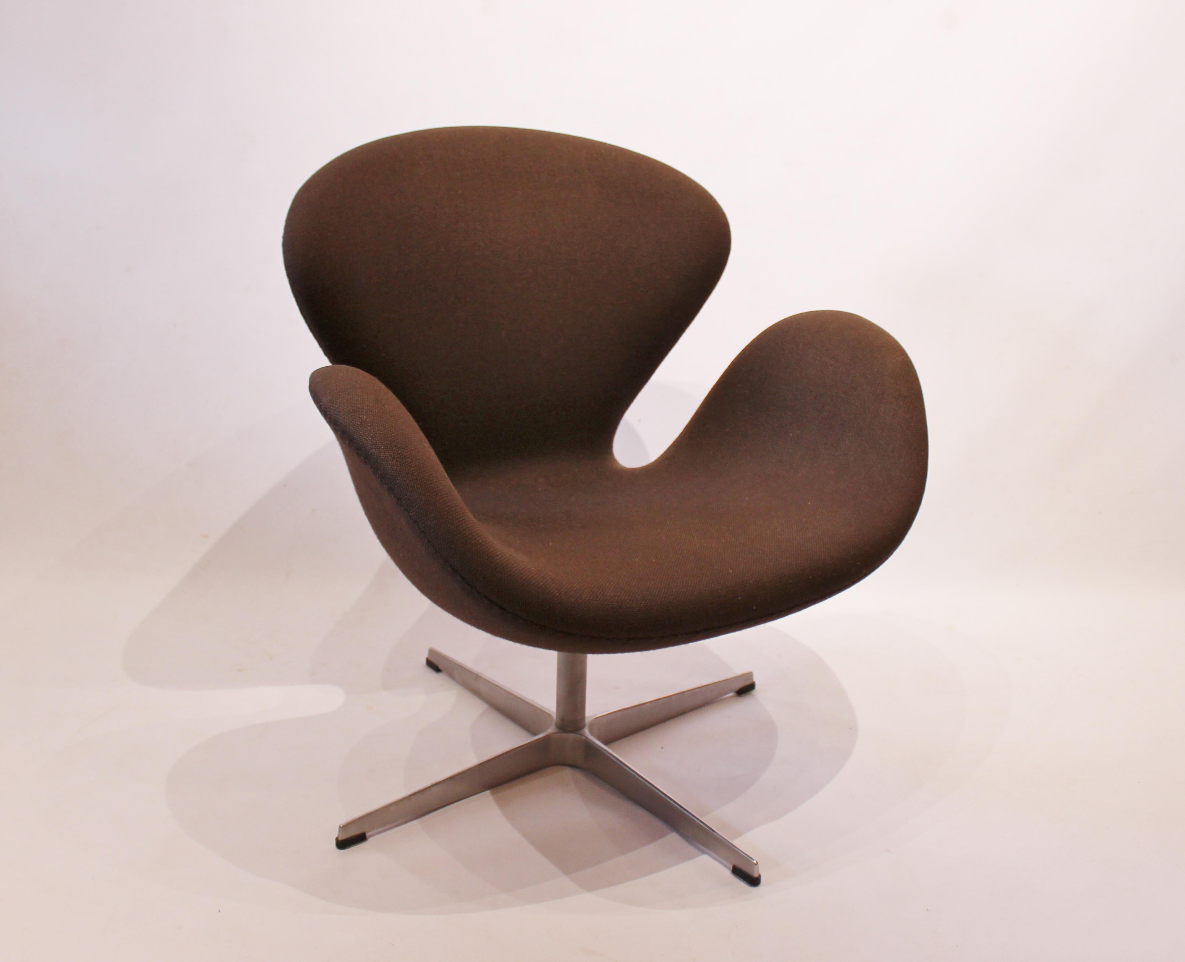 Danish Swan Chair and Stool by Arne Jacobsen and Fritz Hansen, 2001