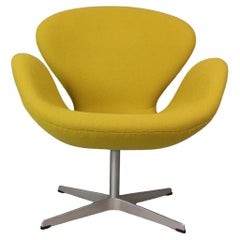 Swan Chair in yellow Designed by Arne Jacobsen and Fritz Hansen