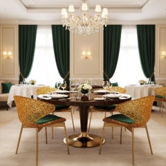 Swan Chair – Luxury Modern Dining Chair with Steel Legs