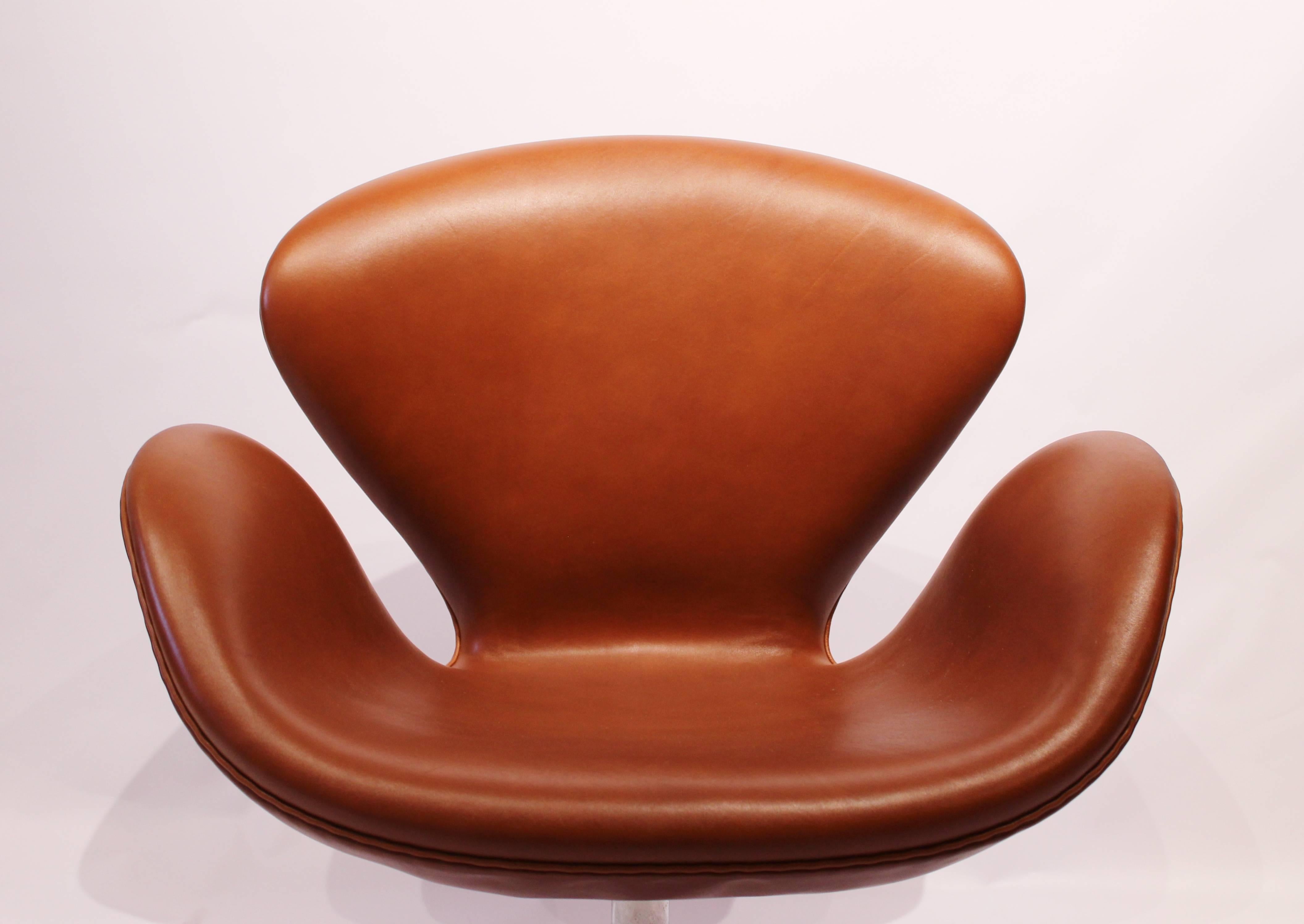 Danish Swan Chair, Model 3320, Walnut by Arne Jacobsen and Fritz Hansen, 2015