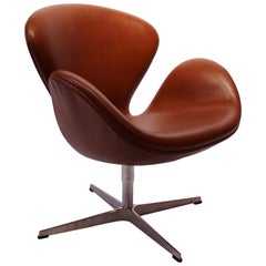Swan Chair, Model 3320, Walnut by Arne Jacobsen and Fritz Hansen, 2015