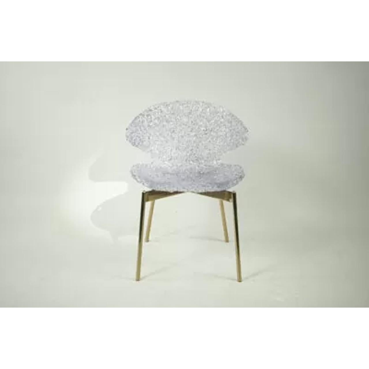 Swan Chair – Purple Touch – Iconic Design with Captivating Light Play For Sale 1