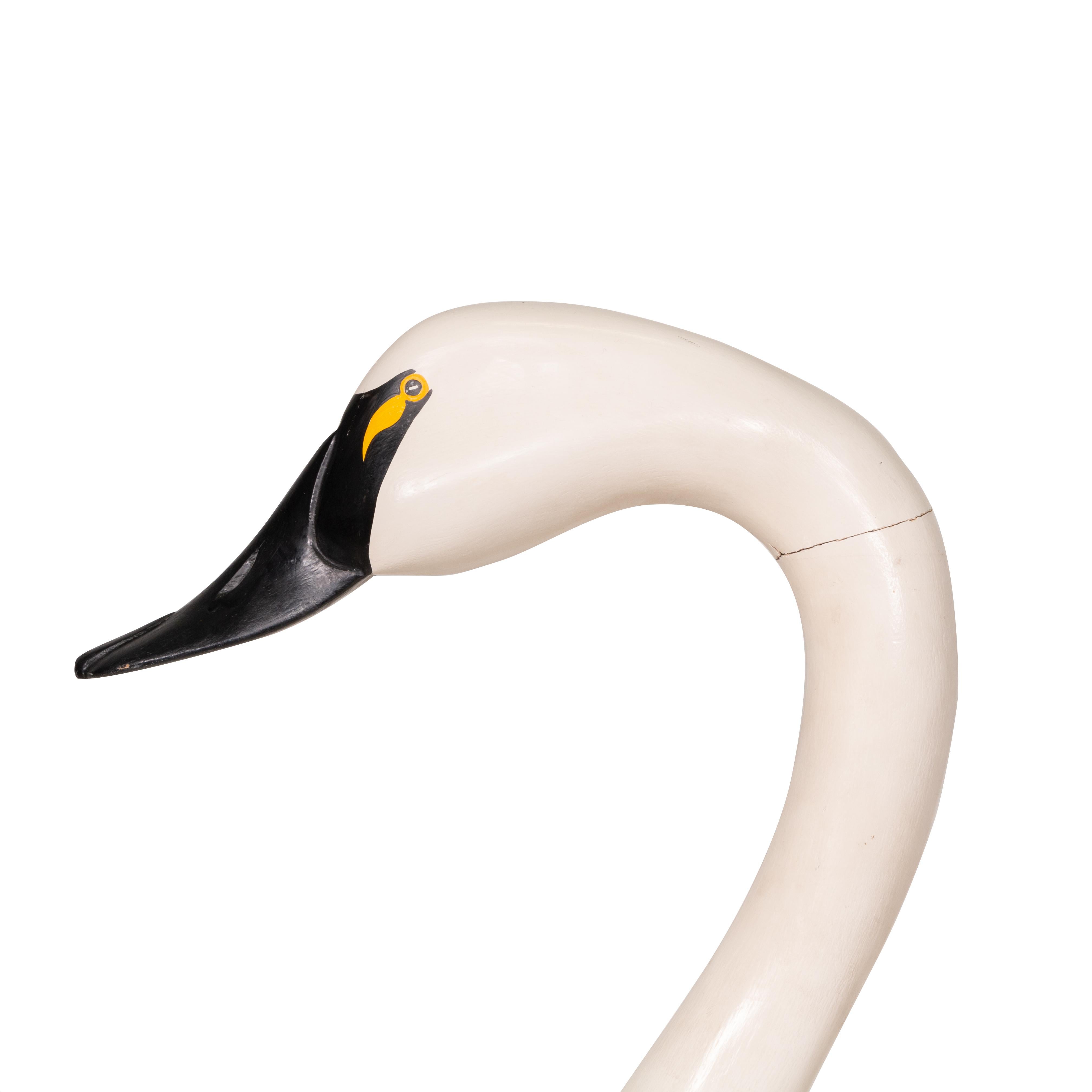 American Harry Jobes Swan Decoy Pair For Sale