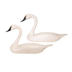 Harry Jobes Swan Decoy Pair