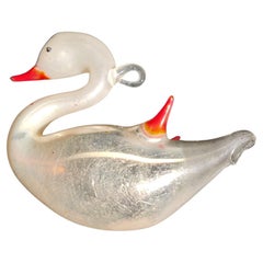 Swan German Blown-Glass Ornament