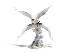 Hutschenreuther Hans Achtziger Porcelain Figurine "SWAN GROUP"