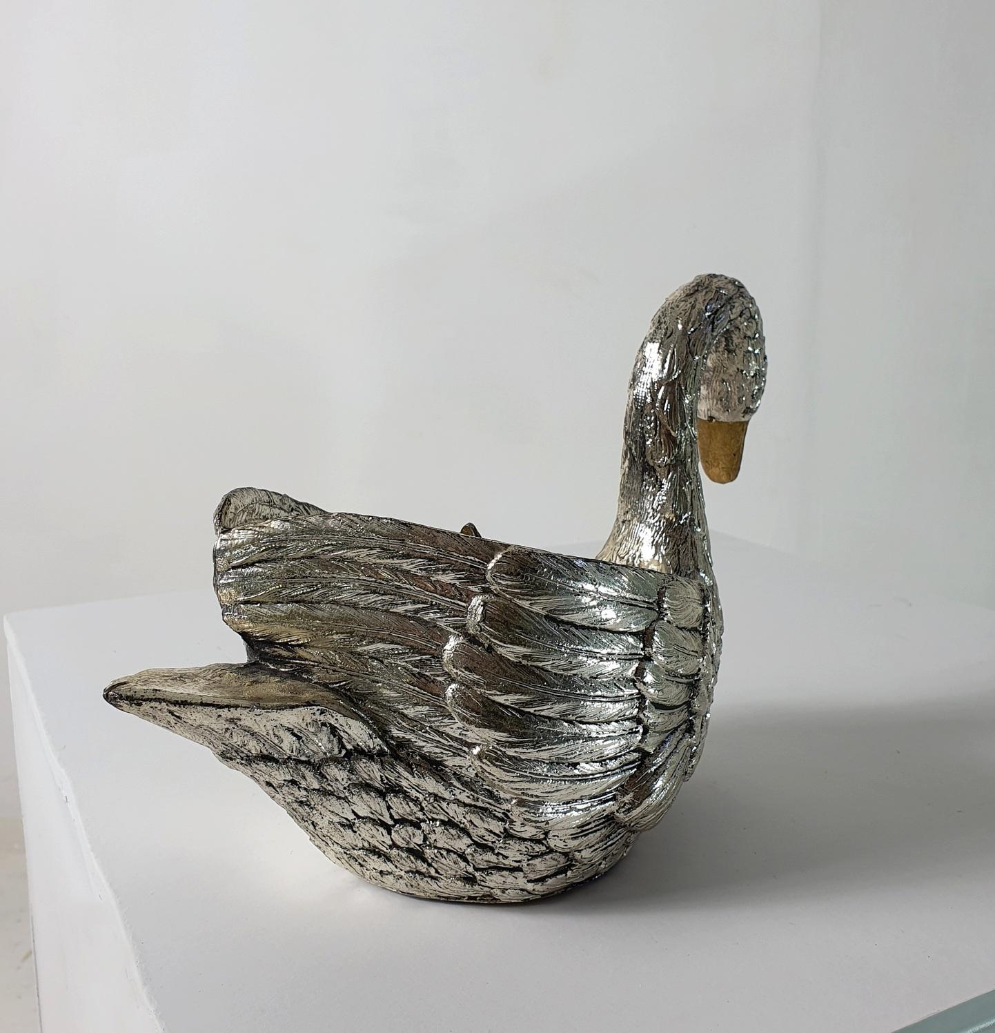 Swan Ice Bucket by Mauro Manetti Italy In Good Condition In Albano Laziale, Rome/Lazio