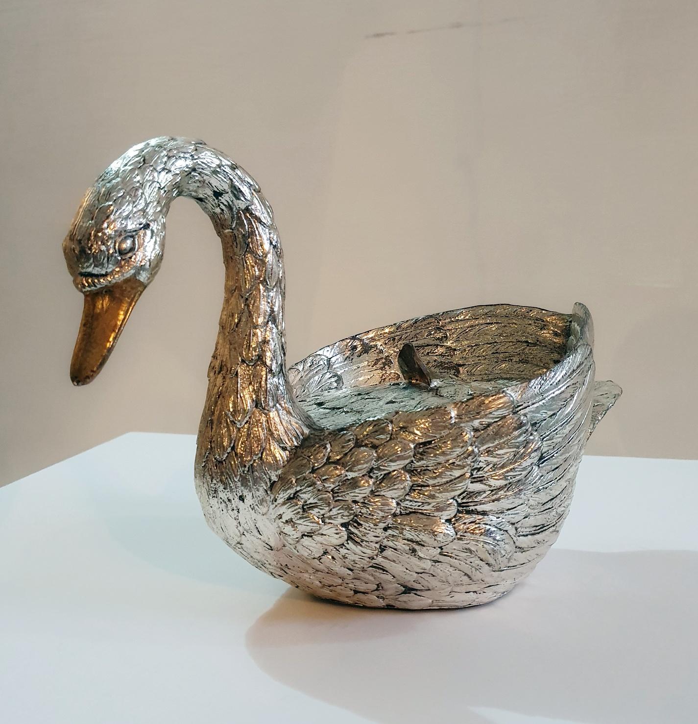 Swan Ice Bucket by Mauro Manetti Italy 2