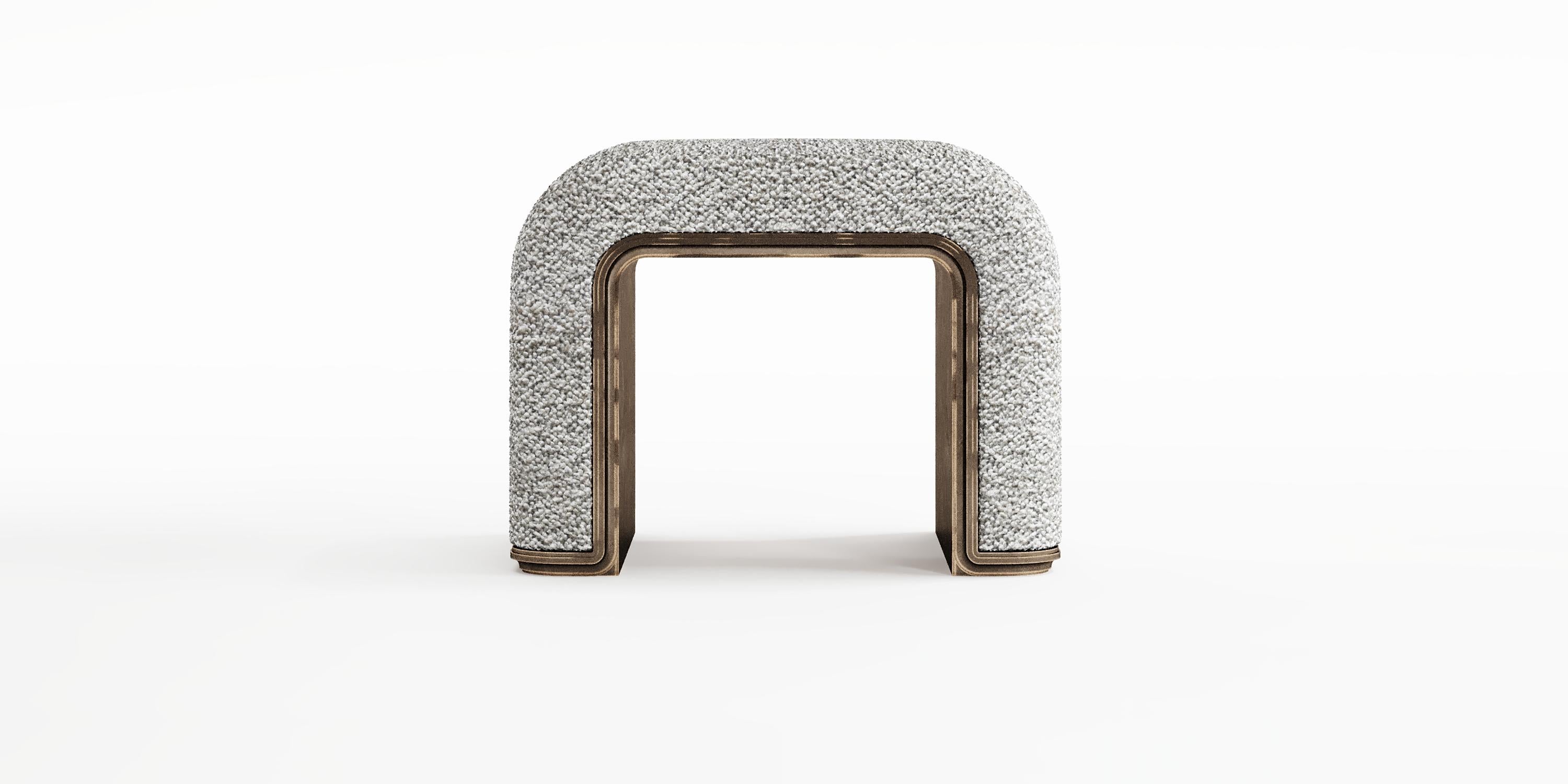Swan Modern Minimalist Stool with French Vibes For Sale 1