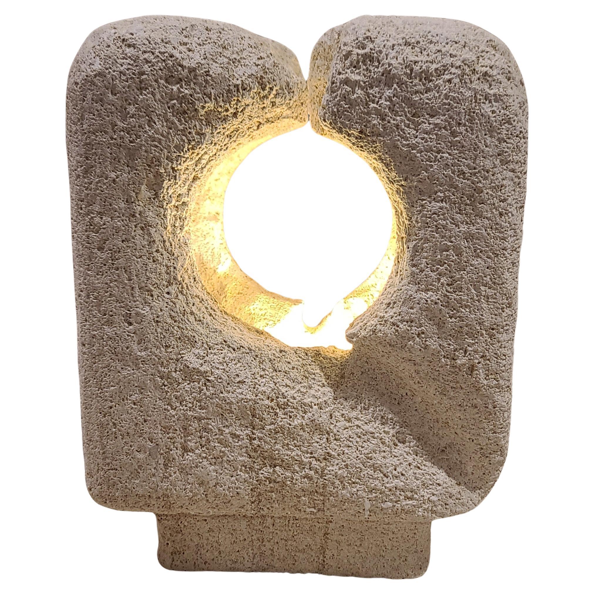 Swan Sandstone Lamp For Sale