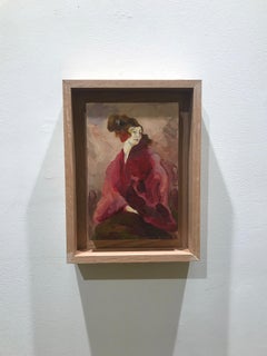 Confessions n°12_Swan Scalabre_Oil/Wood/Wooden Frame_Female Portrait/Figurative