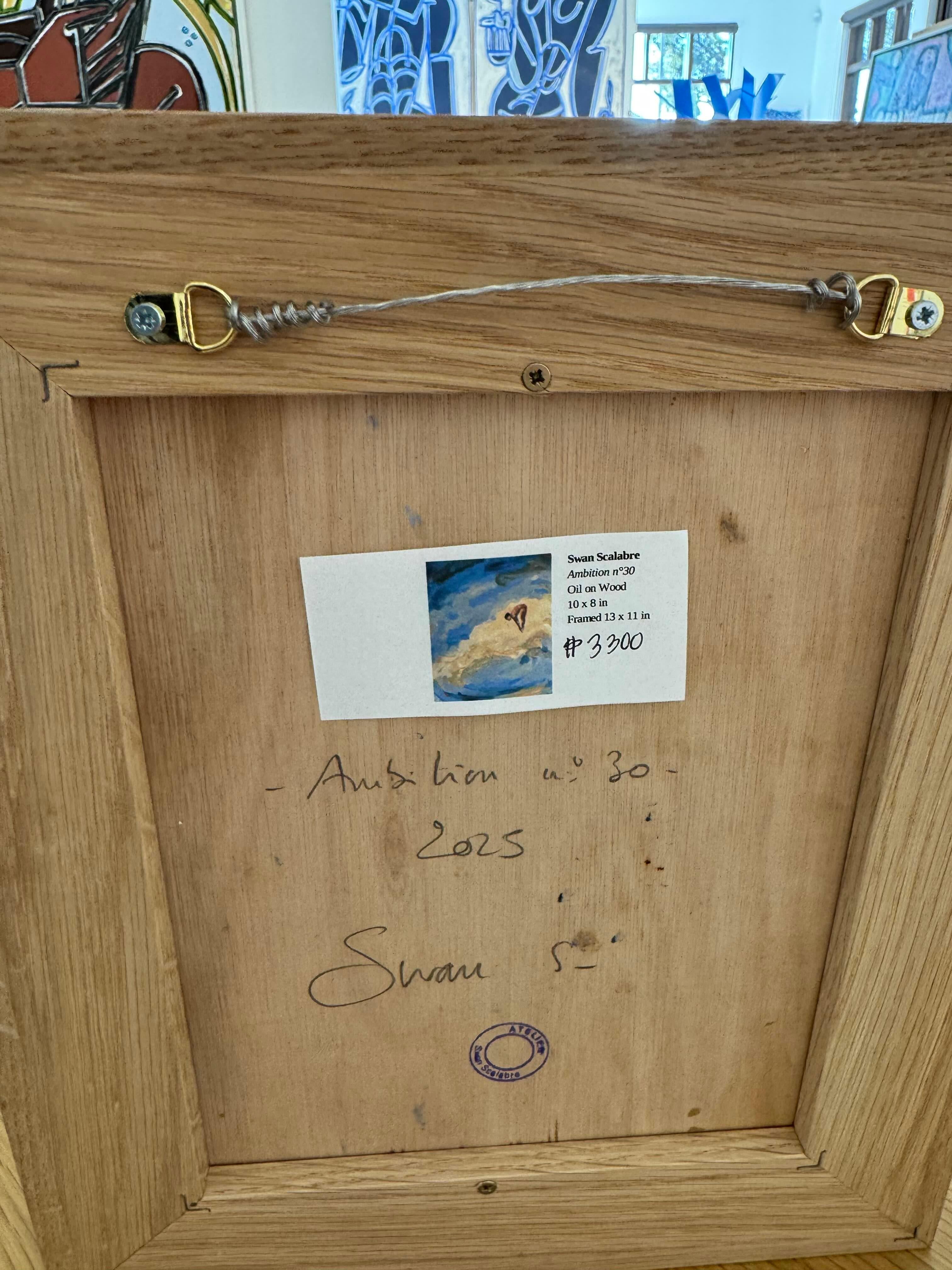 Plongeur figuratif Peinture, piscine, Art français, Ambition n°30_Swan Scalabre en vente 7