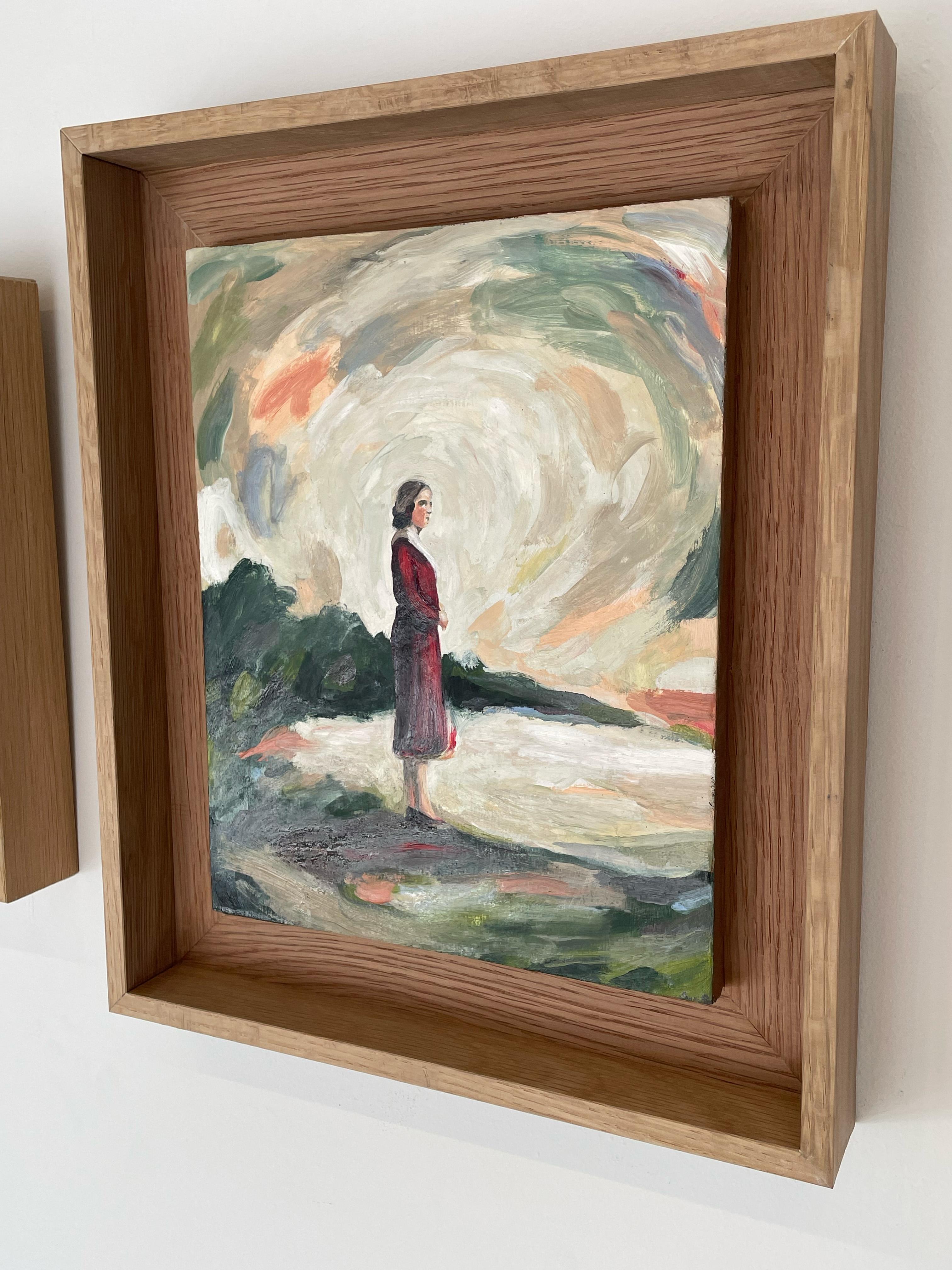 Figuratives Porträt der Frau mit Flamme, Glühende Neue n°1_Swan Scalabre im Angebot 4