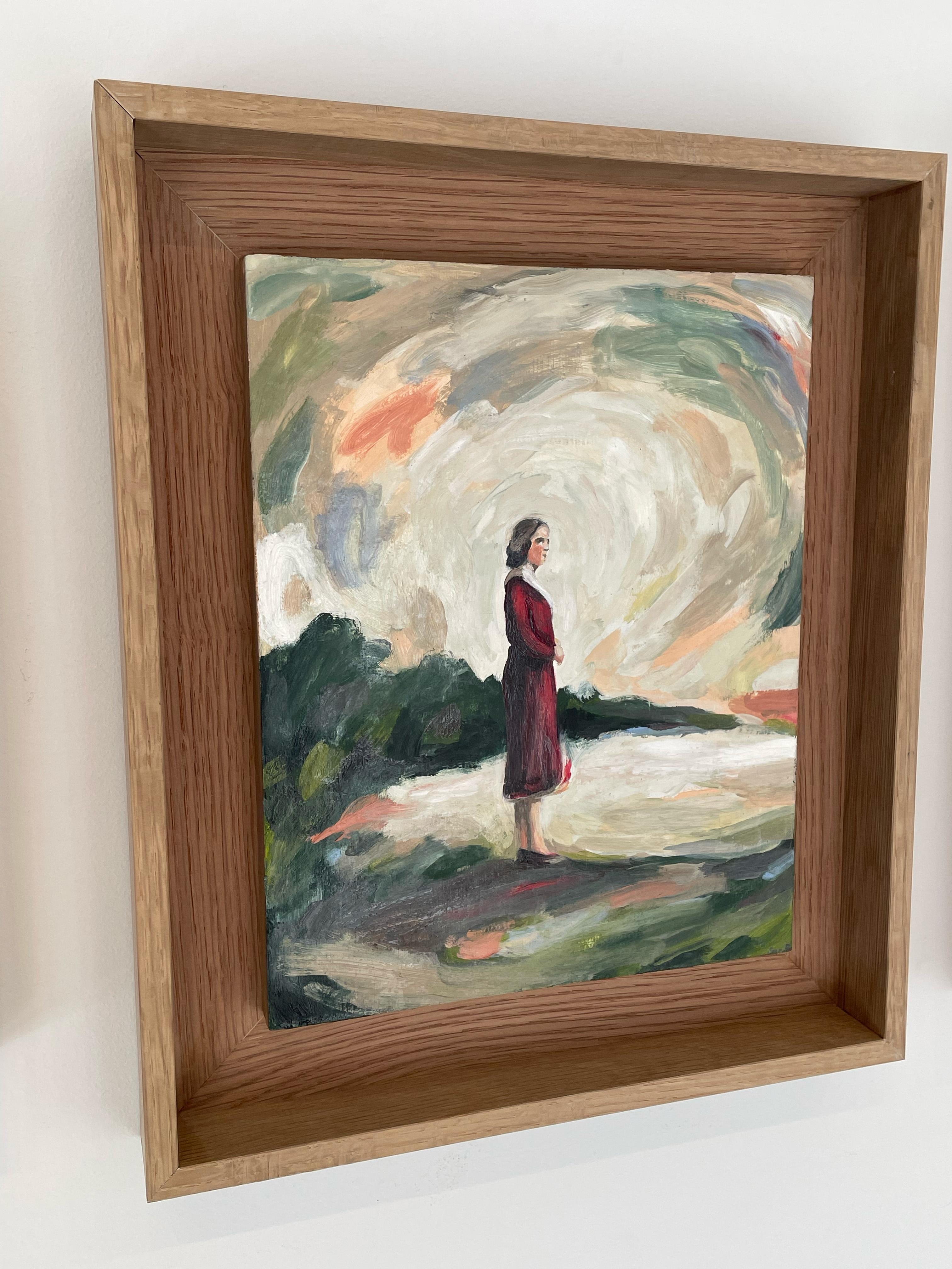 Figuratives Porträt der Frau mit Flamme, Glühende Neue n°1_Swan Scalabre im Angebot 5