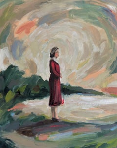 Retrato Figurativo de Mujer con Llama, Incandescente Nuevo n°1_Swan Scalabre