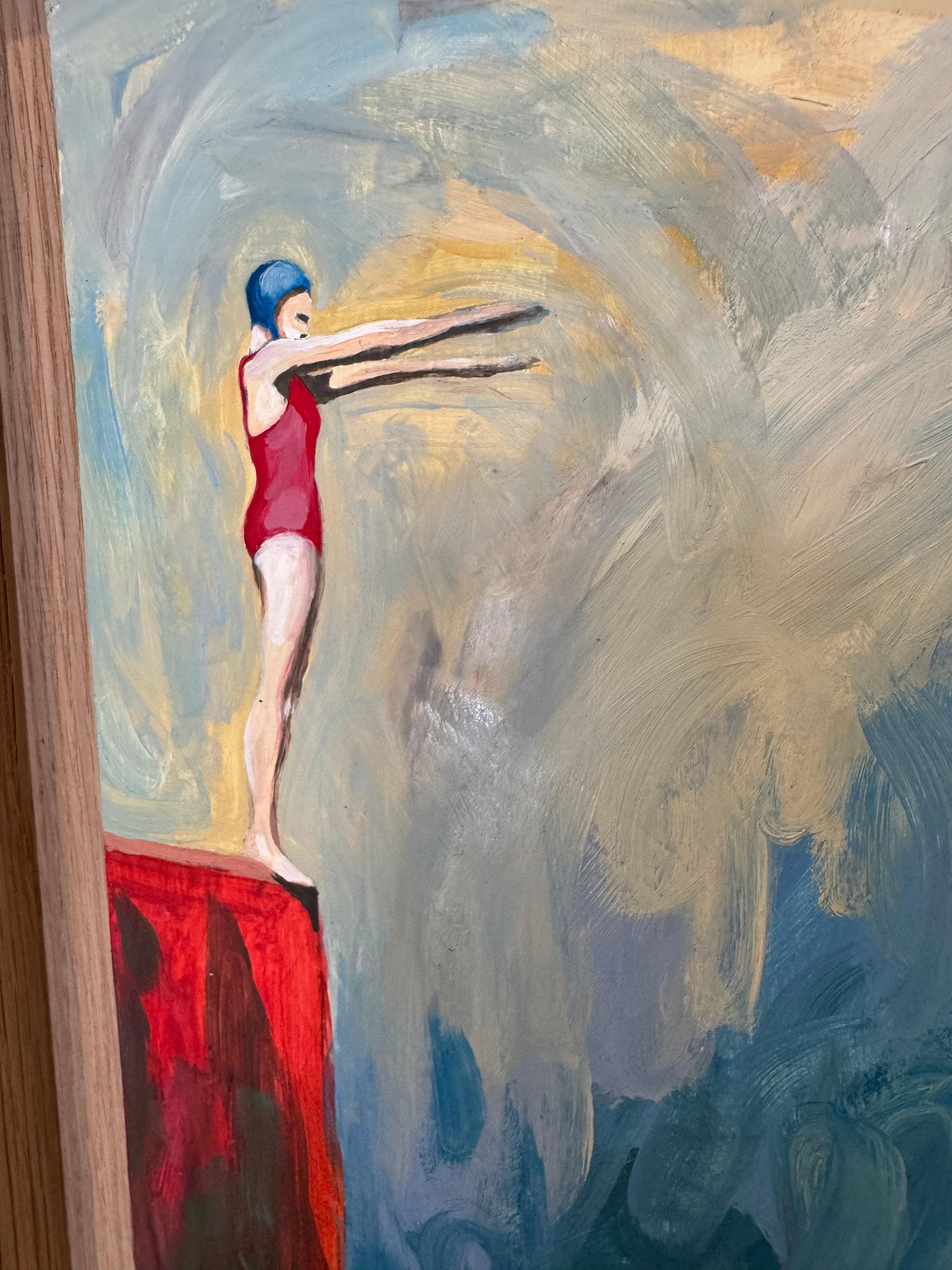 Figurative Frau Taucher, POOL, Französische Kunst, Ambition n°27_Swan Scalabre im Angebot 2