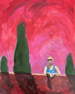 Mujer Figurativa Nadadora, Piscina, Arte Francés, Ambición n°28_Swan Scalabre