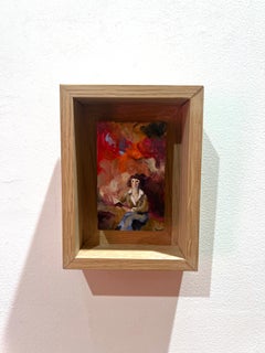 Infiniment n°3_Swan Scalabre 2022, Oil/Wood/Wooden Frame_Portrait/Figurative