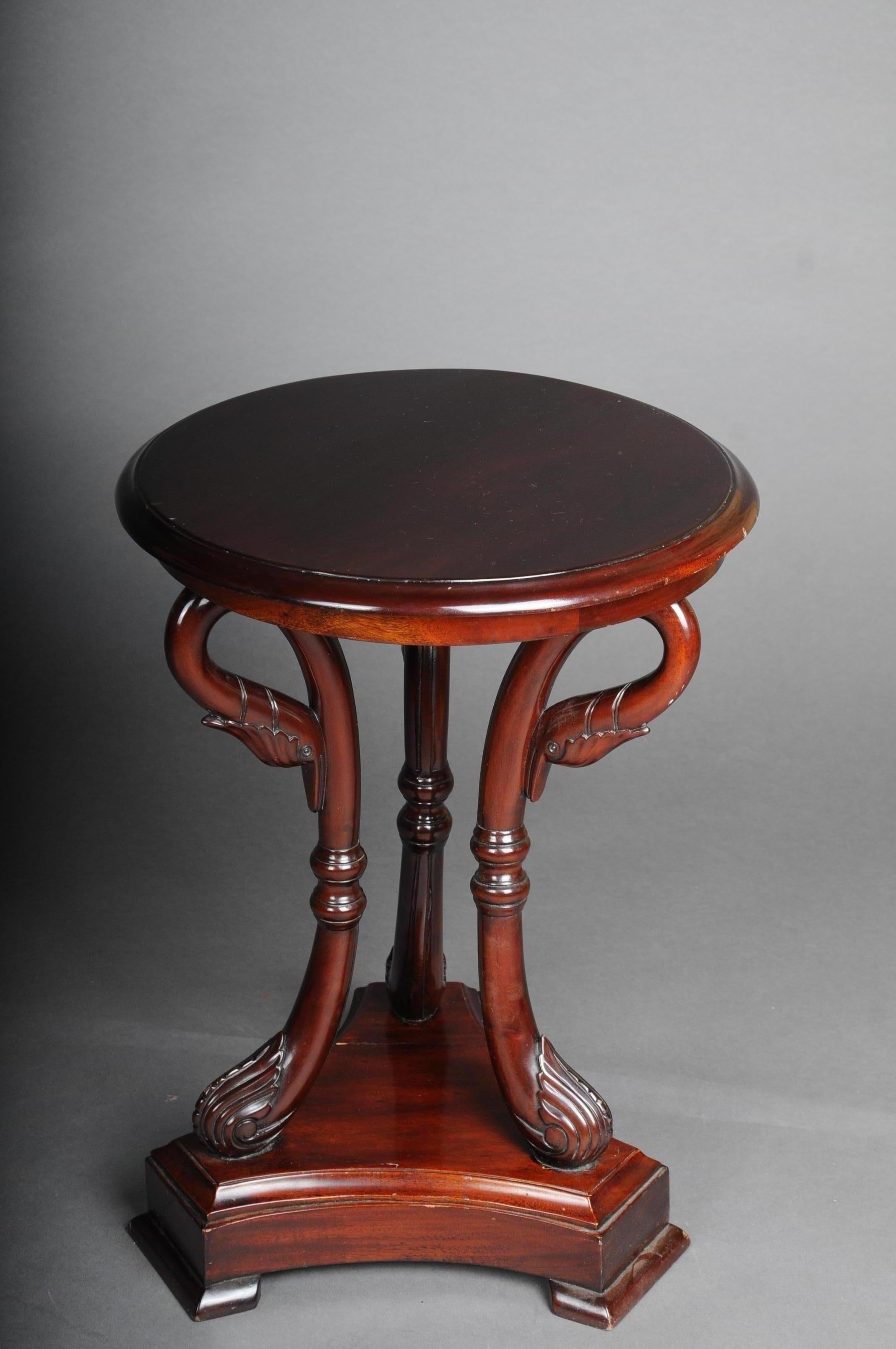 Swan Side Table, Mahogany, 20th Century For Sale 1
