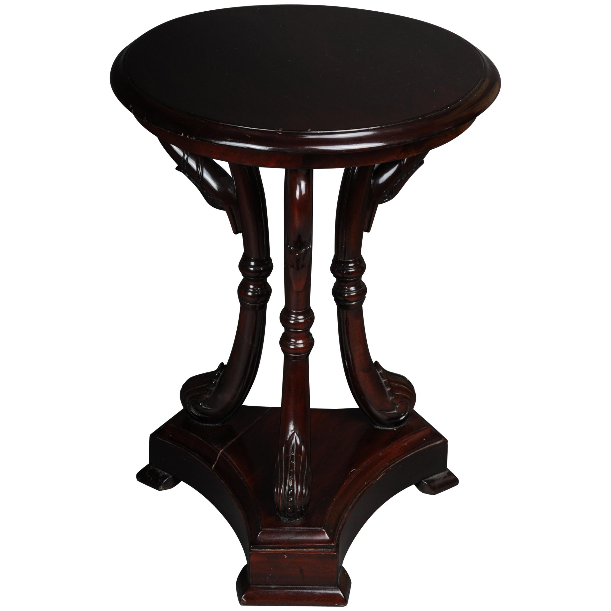 Swan Side Table, Mahogany, 20th Century For Sale
