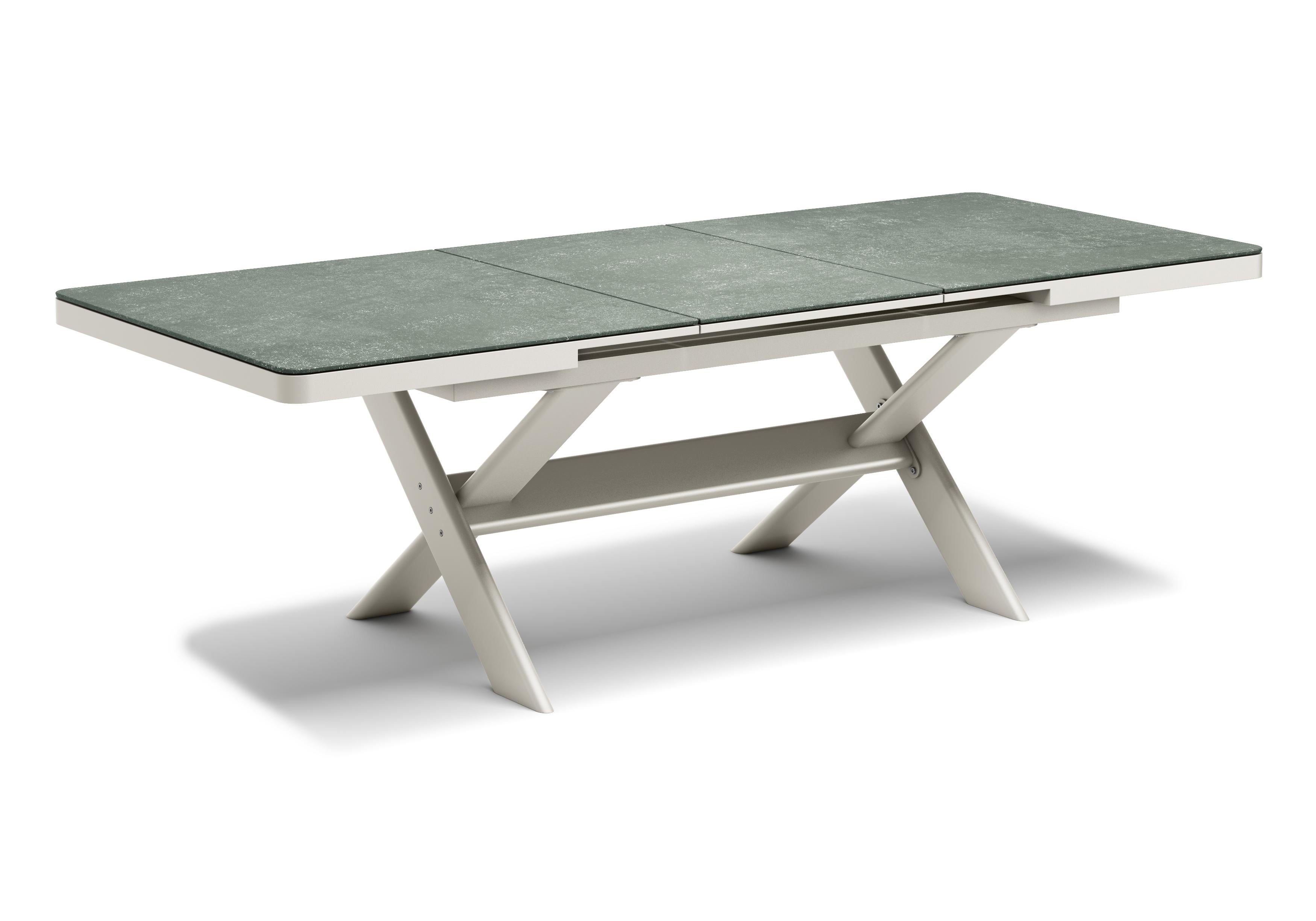 Contemporary Swan Silver Dining Table by Snoc