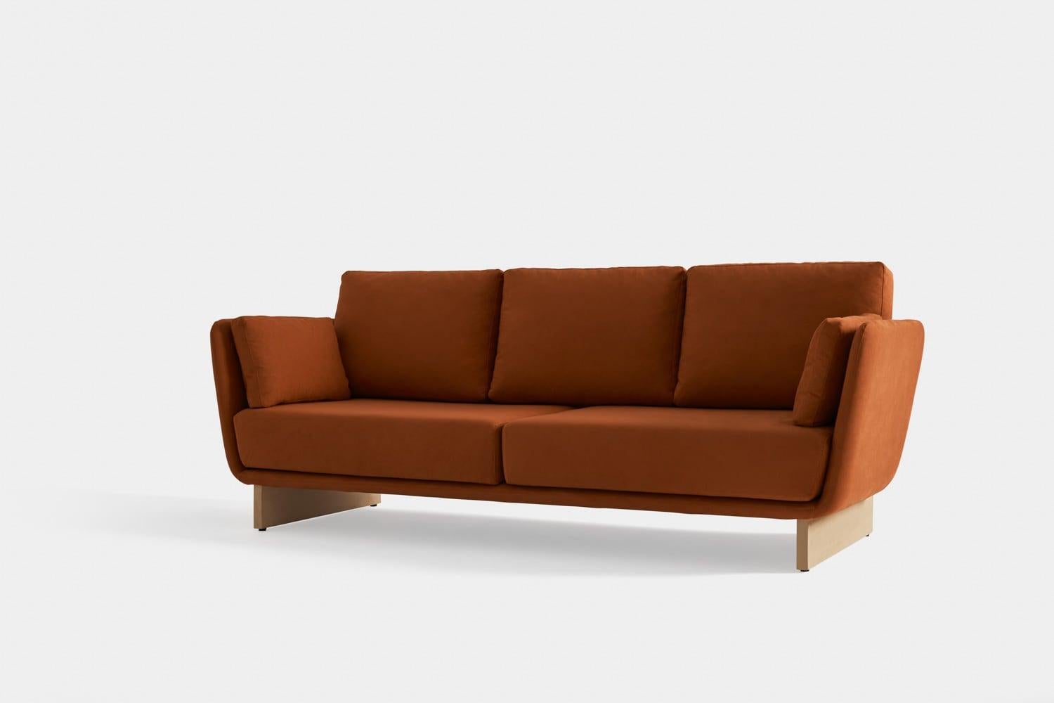sofa with wooden legs