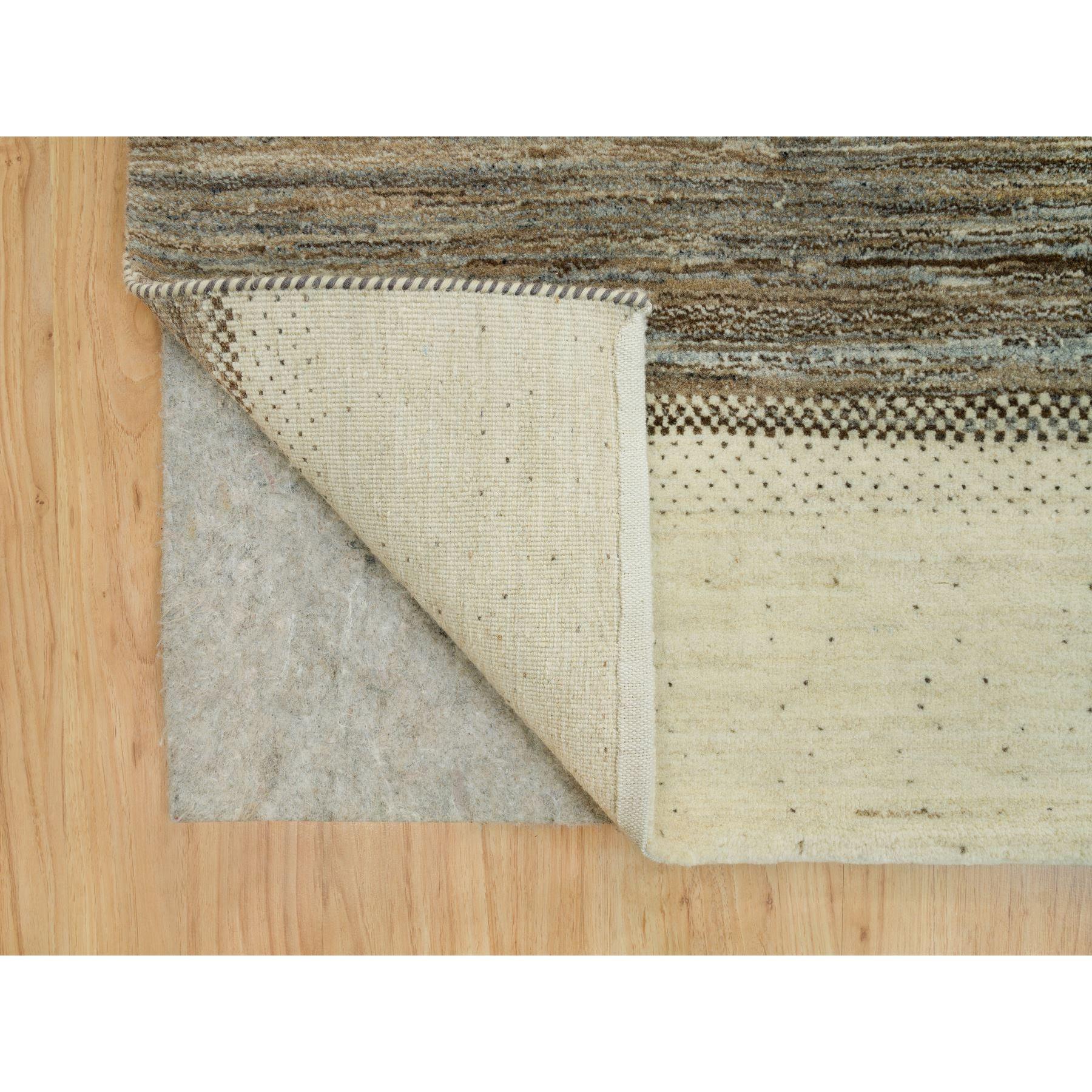 Swan White Lori Buft Gabbeh Baum Weiche Wolle Handgeknüpfter Orientteppich 8'9