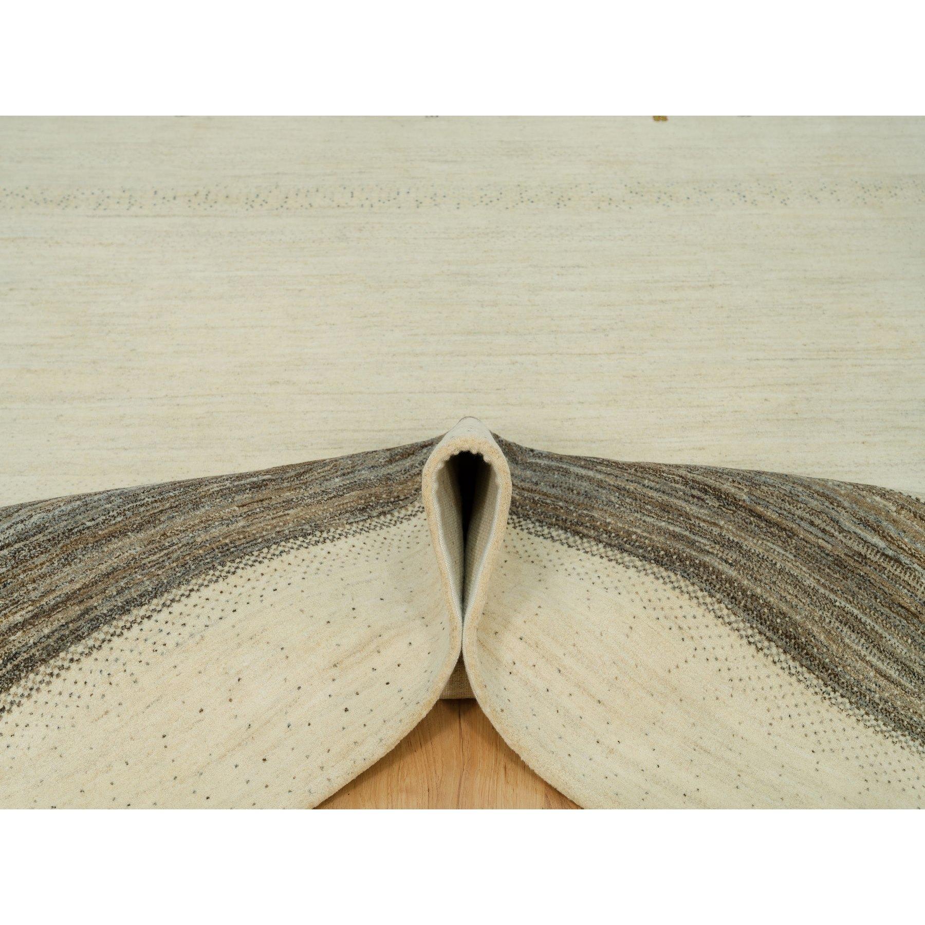 Swan White Lori Buft Gabbeh Baum Weiche Wolle Handgeknüpfter Orientteppich 8'9
