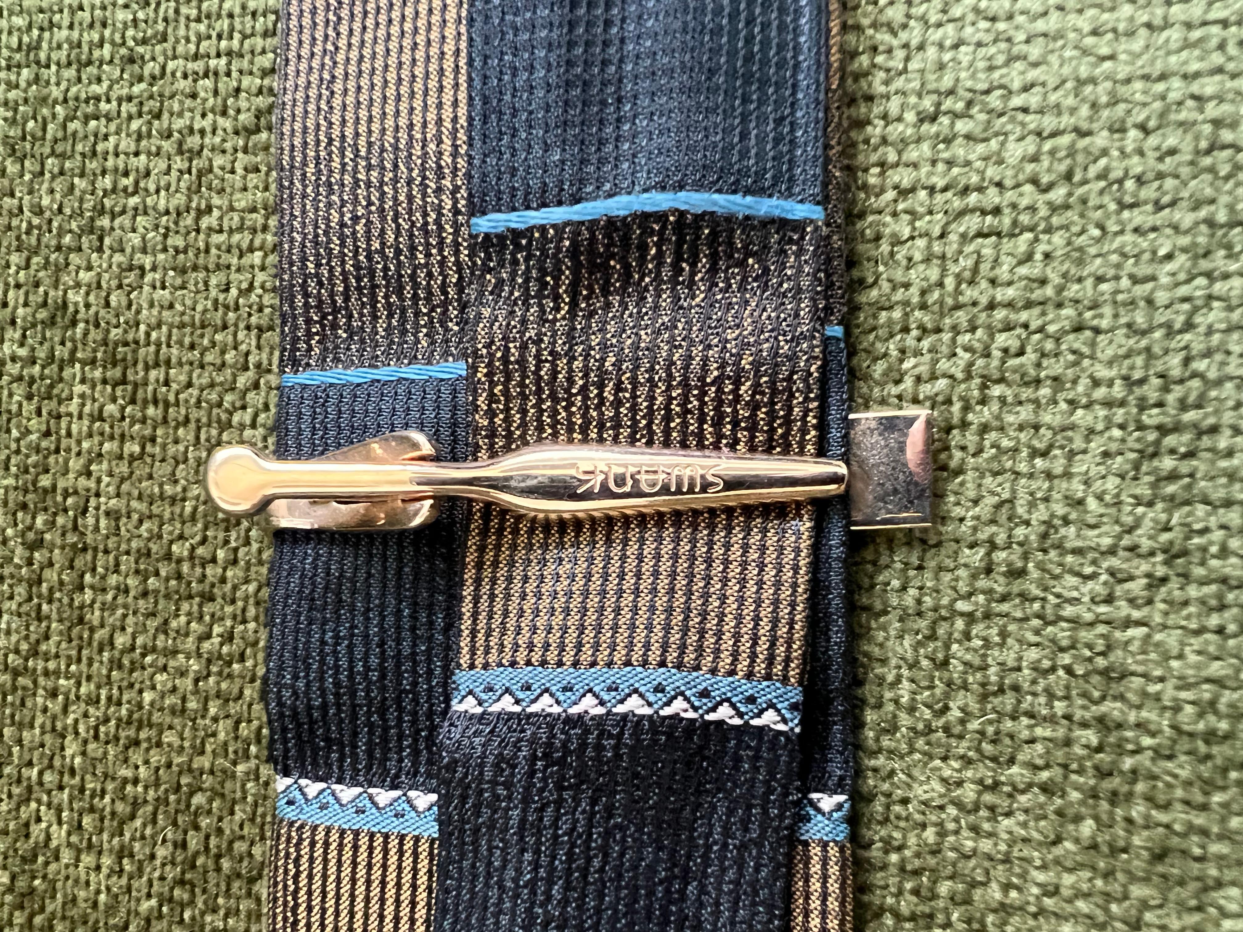 swank tie clip vintage
