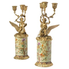 Swans Set of 2 Candleholder