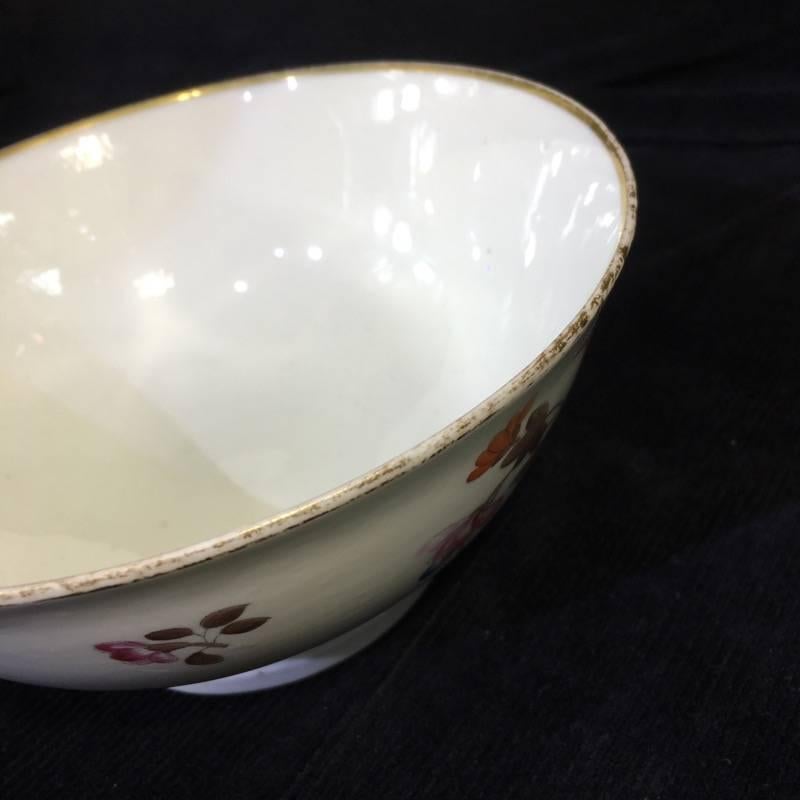 Early 19th Century Swansea Porcelain Bowl, Kingfisher Pattern, circa 1820 For Sale