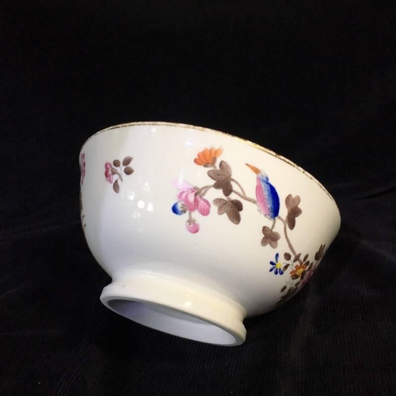 Swansea Porcelain Bowl, Kingfisher Pattern, circa 1820 For Sale 2