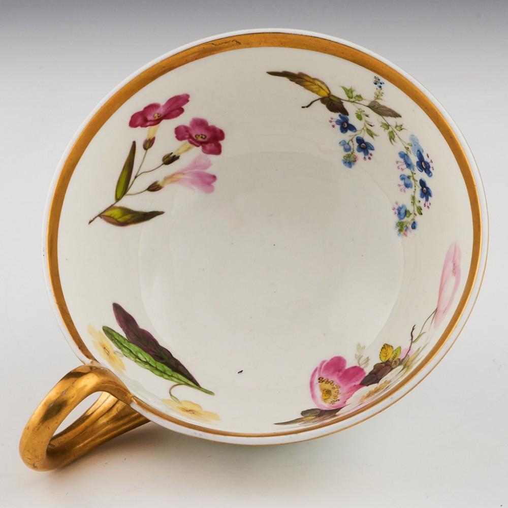 Swansea Porcelain geriffelte Frühstückstasse und Untertasse, um 1816 im Angebot 4