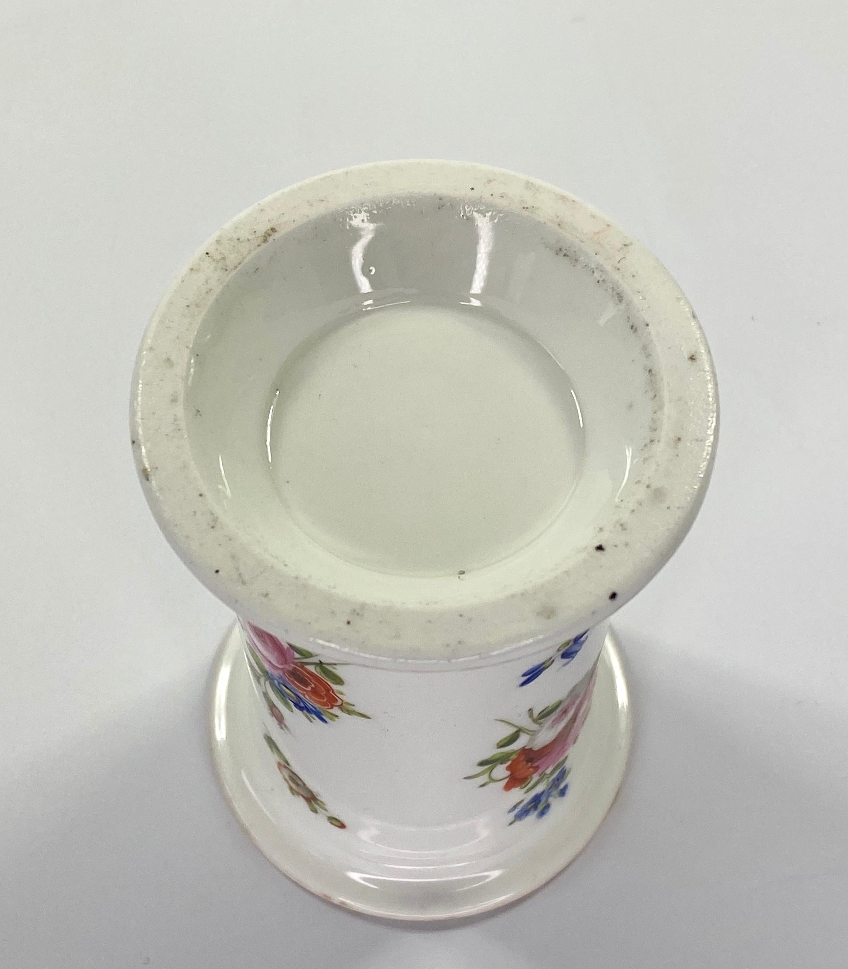 Swansea Porcelain Spill Vase, Flowers, circa 1815 1