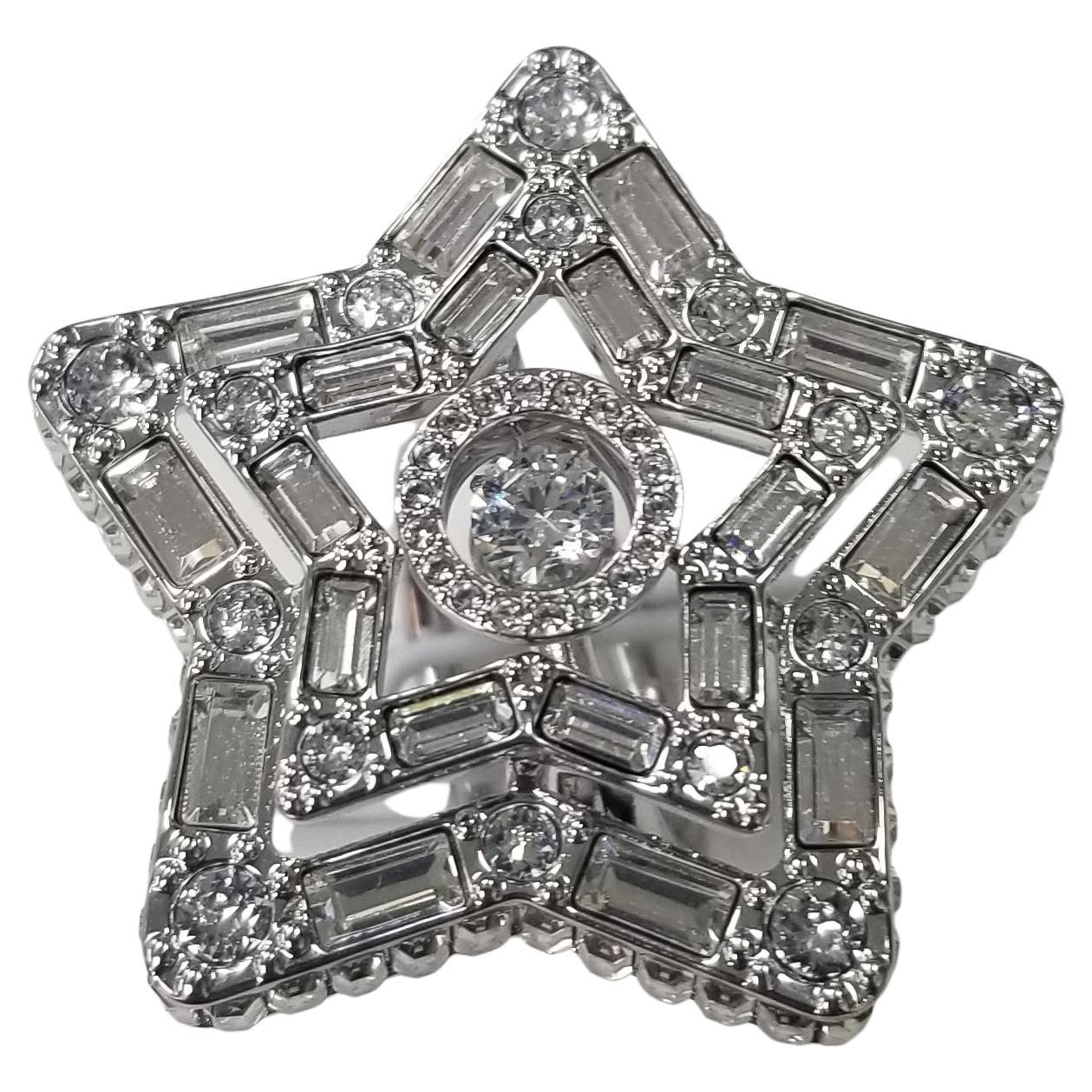 Swaroski Stella Multi-Shaped Crystal Ring For Sale