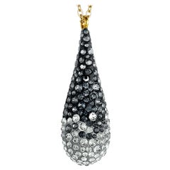 Swarovski Abstract Crystal Small Teardrop Pendant Necklace