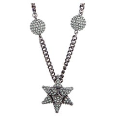 Swarovski AS Kalix Crystal Ruthenium-Plated Pendant Necklace