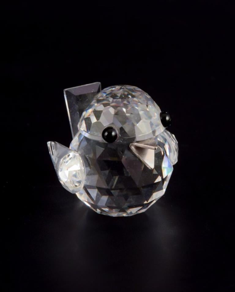 Fine XX secolo Swarovski, Austria. Quattro statuette di uccelli in miniatura in vetro cristallo sfaccettato. in vendita