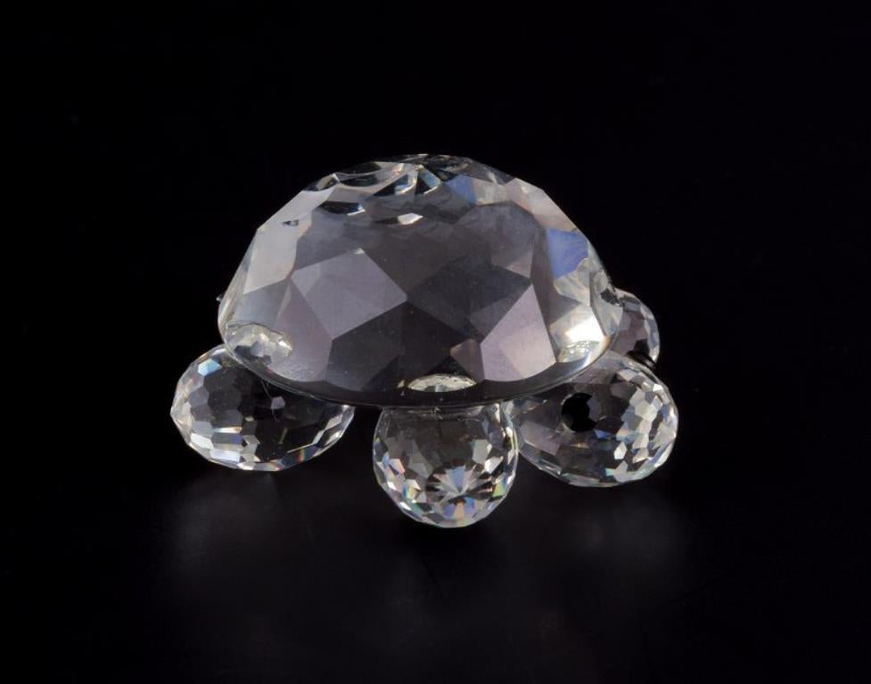 Austriaco Swarovski, Austria. Tre statuette in miniatura in cristallo sfaccettato in vendita