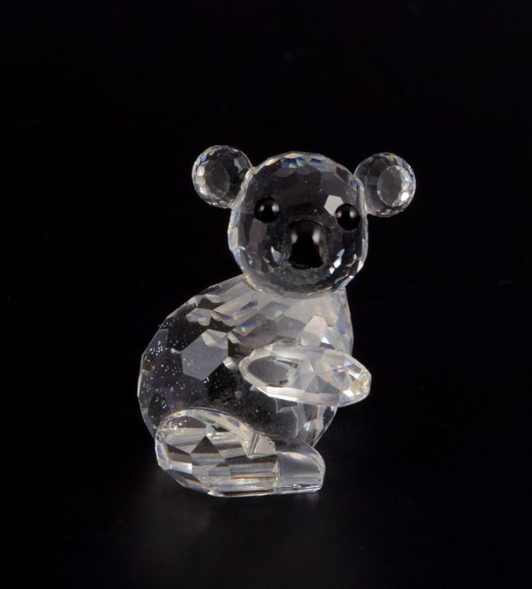 Swarovski, Austria. Tre statuette in miniatura in cristallo sfaccettato In condizioni ottime in vendita a København, Copenhagen