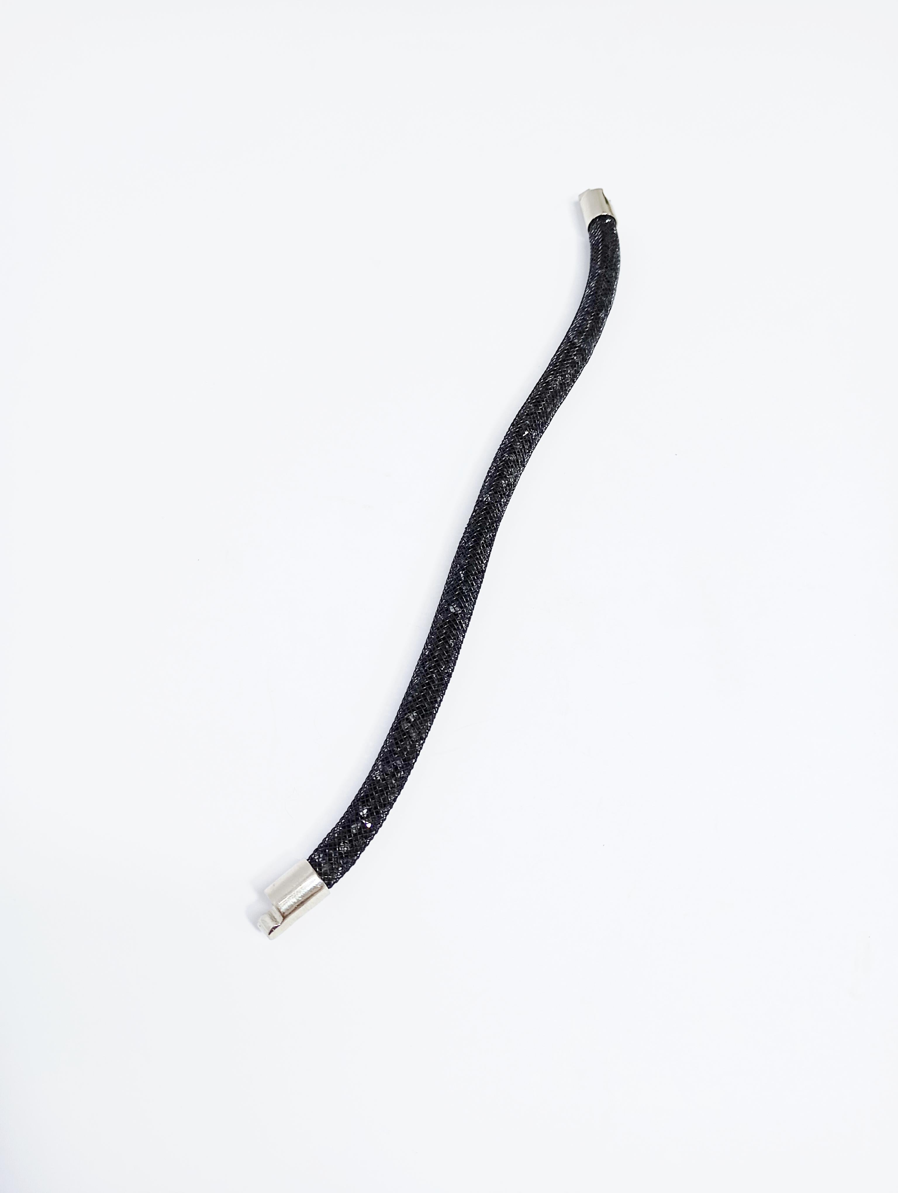 Donna Bracciale Swarovski in cristallo nero in vendita