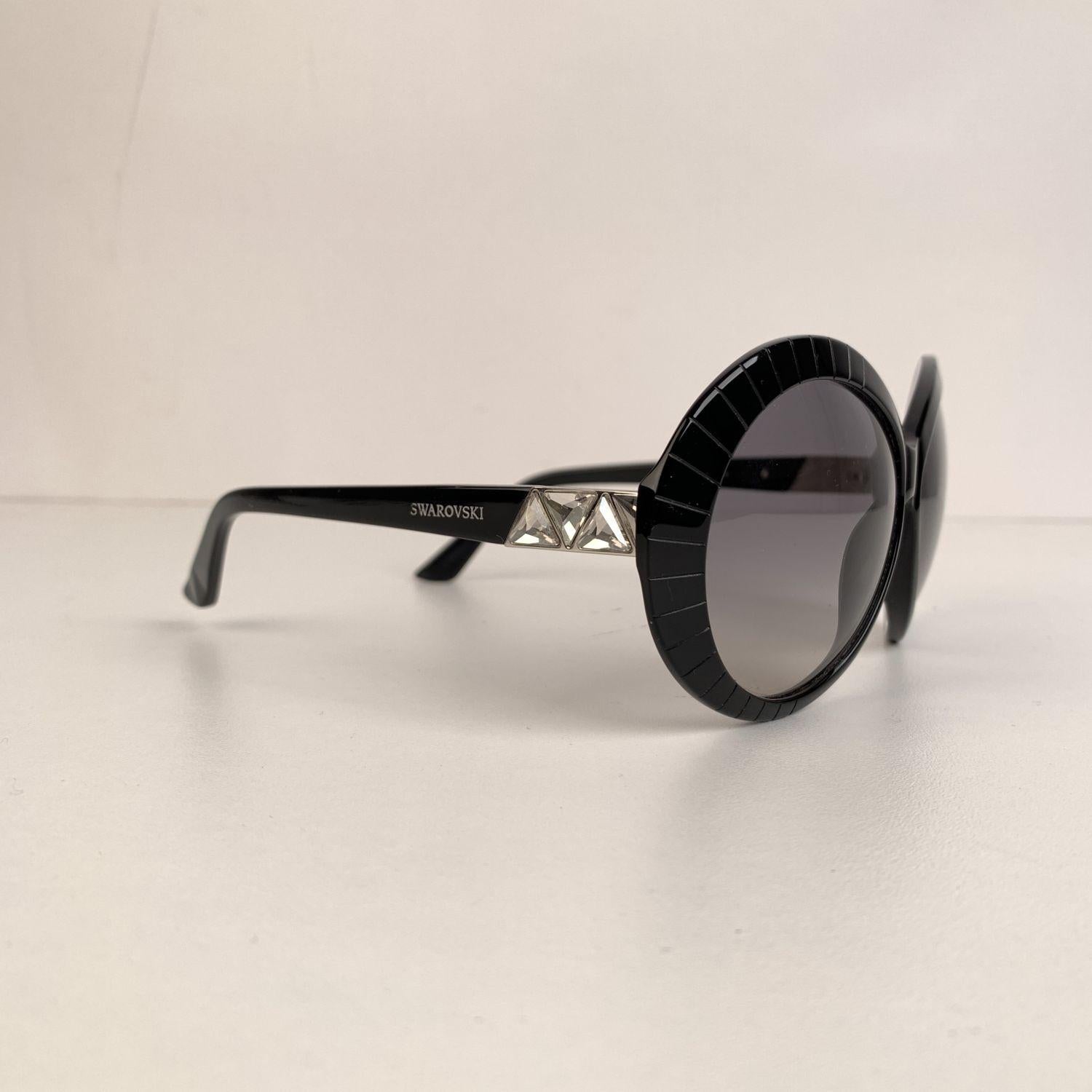 Swarovski Black Round Sunglasses Dolce SW71 01 B 140 mm with Crystals 1