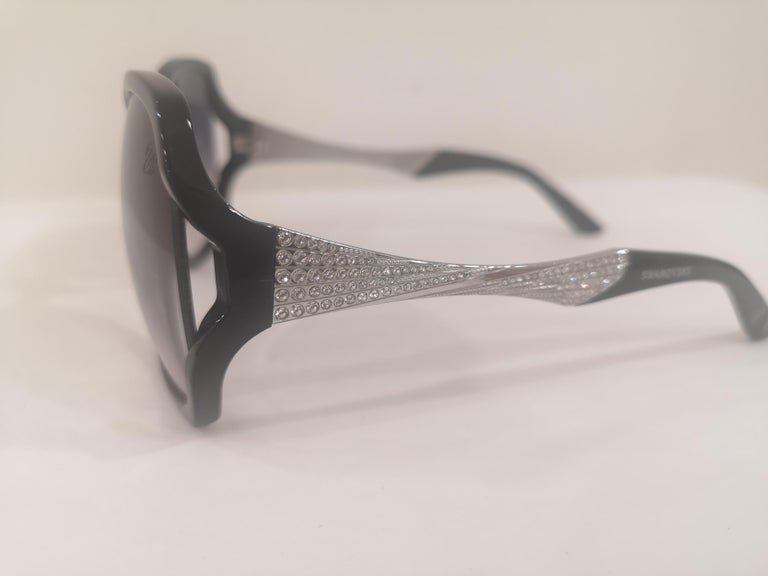 NWOT Designer Swarovski Crystal Black Sunglasses Swarovski SK6002 1001/87 Sunglasses - US main image 3