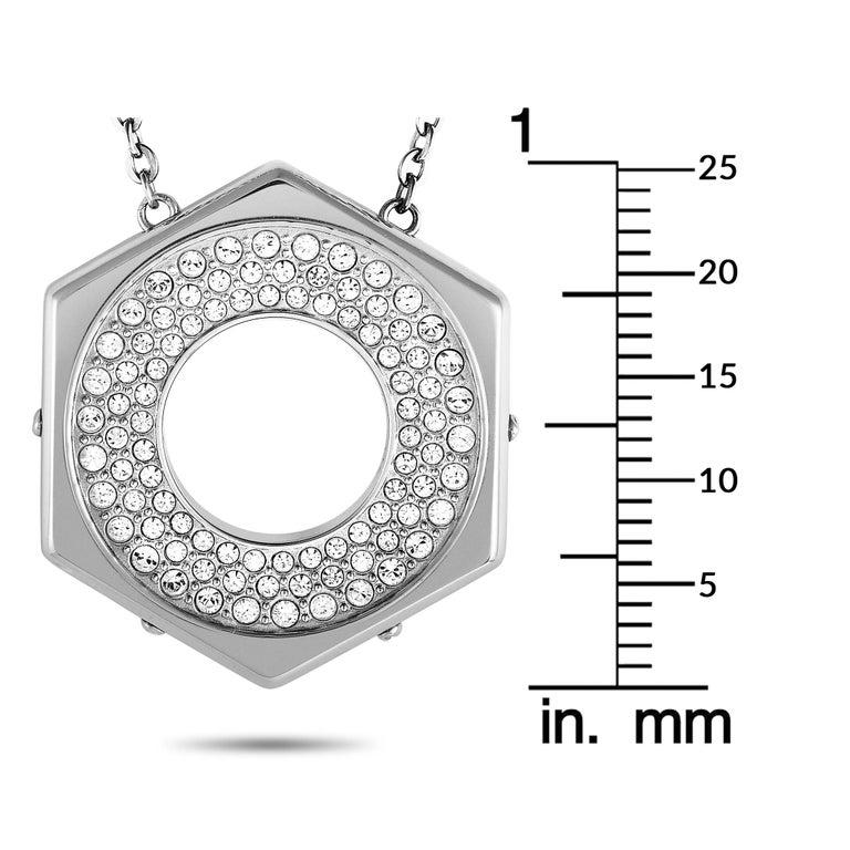 stainless steel crystal pendant