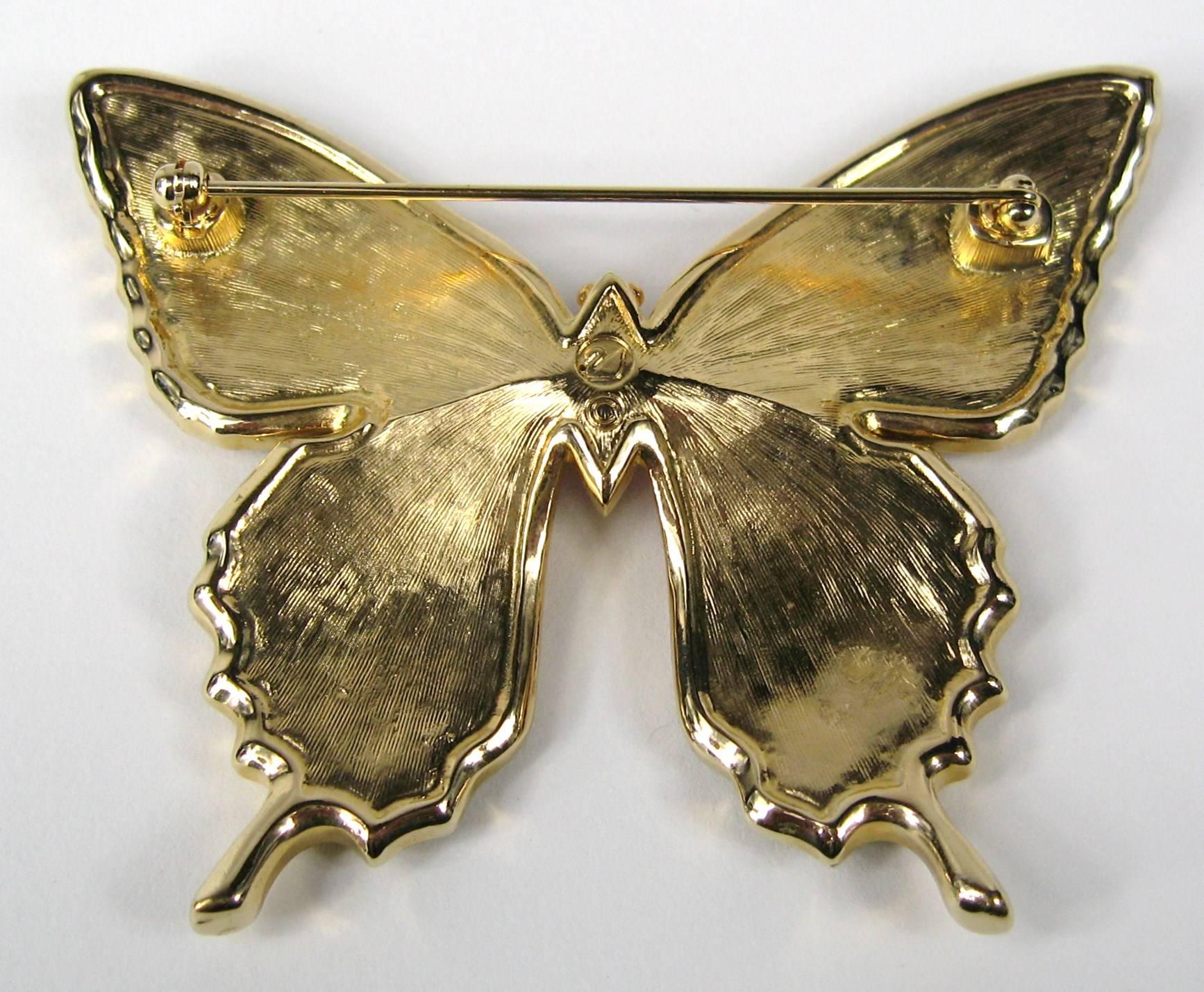 butterfly brooch swarovski